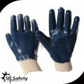 SRSAFETY blue nitrile fully dipping heavy duty protection glove